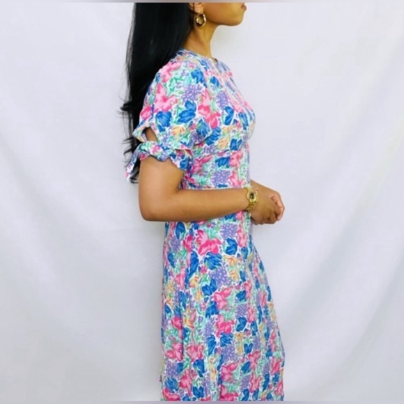 Fauthfull the Brand Emelia Midi Dress Jemima Coquette Cottagecore Boho Bows Sz M - Picture 2 of 16